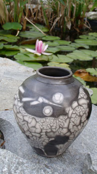 Raku Pottery Pot