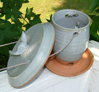 Pottery Bird Feeder